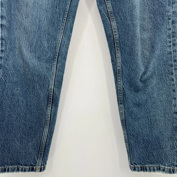 Zara Jeans Slim Straight Leg High Rise Dark Wash Blue Denim Women’s Size 2 - Picture 3 of 8